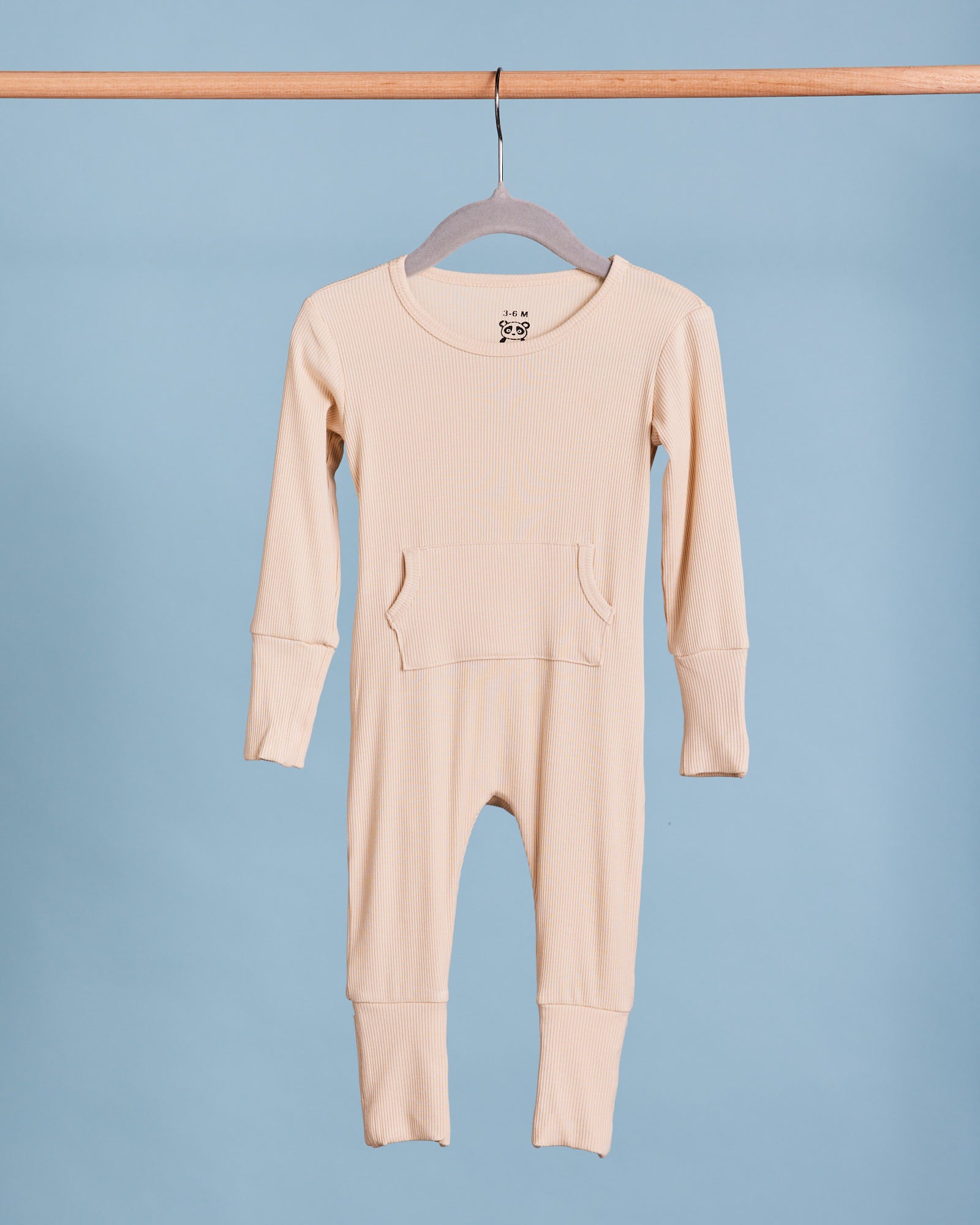 Ribbed romper - Oatmeal